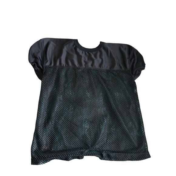 EUC Schutt Youth Size XL Black Practice Jersey Tackle Over Pads Mesh - Picture 2 of 4